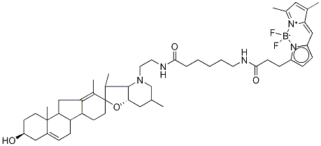 BODIPYシクロパミン 化学構造式