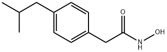 2-[4-(2-Methylpropyl)phenyl]acetohydroxamic acid 结构式