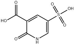 2-ヒドロキシ-5-スルホニコチン酸 化学構造式