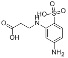 2-beta-Carboxyethylamino-4-aminobenzenesulfonicacid Struktur