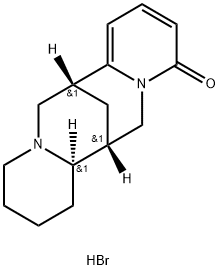(7R)-7,7aβ,8,9,10,11,13,14-オクタヒドロ-7β,14β-メタノ-4H,6H-ジピリド[1,2-a:1',2'-e][1,5]ジアゾシン-4-オン·臭化水素酸塩 化学構造式