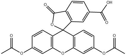 6-羧基荧光素二乙酸酯,3348-03-6,结构式