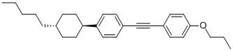 TRANS-1-(4-PENTYLCYCLOHEXYL)-4-(2-(4-PROPOXYPHENYL)ETHYNYL)BENZENE Structure