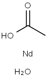 乙酸钕(III)水合物 结构式