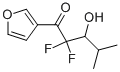 1-Pentanone, 2,2-difluoro-1-(3-furanyl)-3-hydroxy-4-methyl- (9CI) 化学構造式
