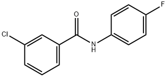 3-氯-N-(4-氟苯基)苯甲酰胺 结构式