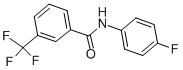 N-(4-氟苯)-3-(三氟甲基)苯甲酰胺 结构式