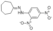 シクロヘプタノン2,4-ジニトロフェニルヒドラゾン 化学構造式