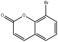 8-ブロモ-2H-1-ベンゾピラン-2-オン 化学構造式