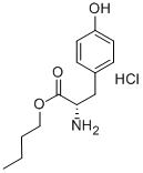 L-Tyrosinebutylesterhydrochloride 化学構造式