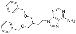 9-[4-(Benzyloxy)-3-[(benzyloxy)methyl]butyl]-9H-purin-6-amine Struktur