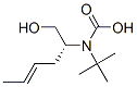Carbamic acid, [(1R,3E)-1-(hydroxymethyl)-3-pentenyl]-, 1,1-dimethylethyl Struktur