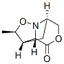 3,7-Methanoisoxazolo[3,2-c][1,4]oxazin-4(2H)-one,tetrahydro-2-methyl-,(2R,3S,3aS,7R,8R)-(9CI) Struktur