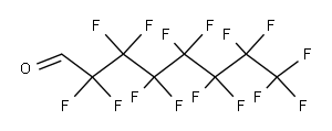 2,2,3,3,4,4,5,5,6,6,7,7,8,8,8-ペンタデカフルオロオクタナール 化学構造式