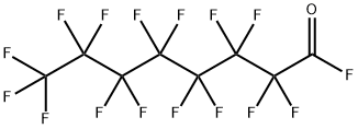 2,2,3,3,4,4,5,5,6,6,7,7,8,8,8-ペンタデカフルオロオクタノイルフルオリド 化学構造式