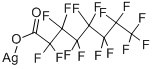 ペンタデカフルオロオクタン酸銀(I) 化学構造式