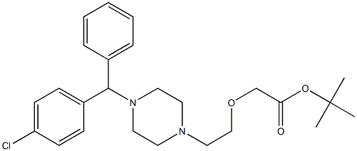 西替利嗪叔丁酯, 335017-46-4, 结构式