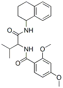 Benzamide, 2,4-dimethoxy-N-[2-methyl-1-[[(1,2,3,4-tetrahydro-1-naphthalenyl)amino]carbonyl]propyl]- (9CI) 化学構造式