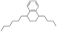 1-Butyl-4-hexyl-1,2,3,4-tetrahydronaphthalene 结构式