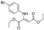 2-(p-ブロモアニリノ)フマル酸ジエチル 化学構造式