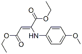 2-(p-アニシジノ)フマル酸ジエチル 化学構造式
