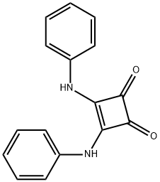 3,4-双(苯氨基)环丁-3-烯-1,2-二酮, 33512-89-9, 结构式
