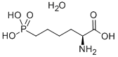 L(+)-2-Amino-6-phosphonohexanoic acid hydrate Structure