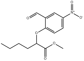 Methyl 2-(2-forMyl-4-nitrophenoxy)hexanoate Structure