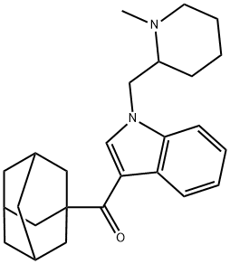 AM -1248, 1-[(N-Methylpiperidin-2-yl)Methyl]-3-(adaMant-1-oyl)indole Structure