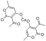 bis(3-acetyl-6-methyl-2H-pyran-2,4(3H)-dionato)calcium Structure