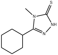 5-シクロヘキシル-4-メチル-4H-1,2,4-トリアゾール-3-チオール 化学構造式