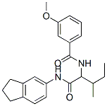 Benzamide, N-[1-[[(2,3-dihydro-1H-inden-5-yl)amino]carbonyl]-2-methylbutyl]-3-methoxy- (9CI)|