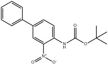 N-(3-Nitro[1,1'-biphenyl]-4-yl)carbaMic Acid tert-Butyl Ester 结构式