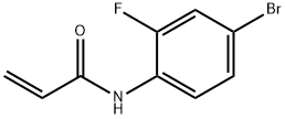 N-(4-溴-2-氟苯基)丙烯酰基酰胺,335275-68-8,结构式