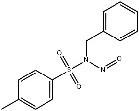 N-ベンジル-N-ニトロソ-p-トルエンスルホンアミド 化学構造式