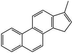17-メチル-15H-シクロペンタ[a]フェナントレン 化学構造式
