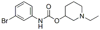 m-Bromocarbanilic acid 1-ethyl-3-piperidinyl ester Structure