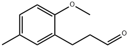 Benzenepropanal, 2-Methoxy-5-Methyl- Structure