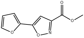 5-(2-呋喃基)异噁唑-3-甲酸甲酯, 33545-41-4, 结构式