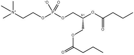 2-二丁酰-SN-甘油-3-磷酰胆碱, 3355-26-8, 结构式