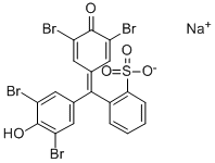 BROMOPHENOL BLUE SODIUM SALT 化学構造式