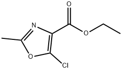 5-Chloro-2-methyl-4-oxazolecarboxylic acid ethyl ester Structure