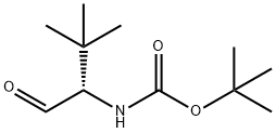 Carbamic acid, [(1S)-1-formyl-2,2-dimethylpropyl]-, 1,1-dimethylethyl ester Struktur