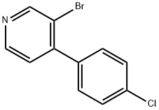 3-BROMO-4-(4'-CHLOROPHENYL)PYRIDINE 化学構造式
