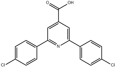 2,6-bis(4-chlorophenyl)-4-pyridinecarboxylic acid Structure