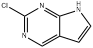 2-氯-7H-吡咯并[2,3-d]嘧啶, 335654-06-3, 结构式