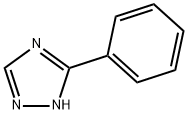 3-フェニル-1H-1,2,4-トリアゾール 化学構造式