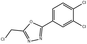 2-(CHLOROMETHYL)-5-(3,4-DICHLOROPHENYL)-1,3,4-OXADIAZOLE Struktur