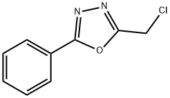 2-(クロロメチル)-5-フェニル-1,3,4-オキサジアゾール 化学構造式