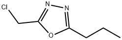 2-(クロロメチル)-5-プロピル-1,3,4-オキサジアゾール 化学構造式